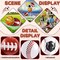 28PCS Sports Foil Balloon Set – 18 Inch Mylar Basketball, Soccer, Baseball, Volleyball, Football & Golf Balloons for Sports Themed Birthday Party Decorations